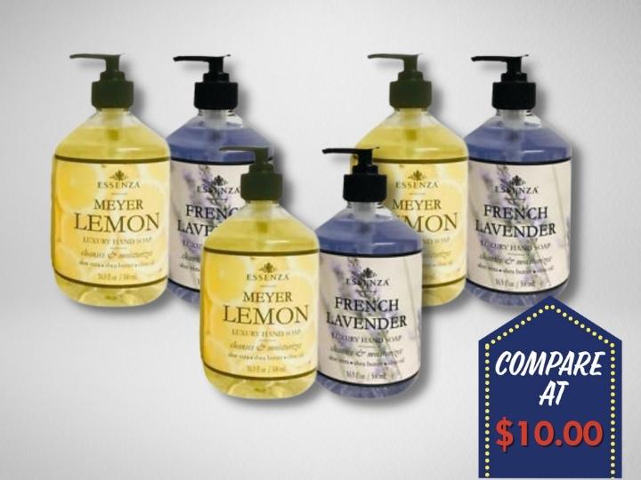 Essenza Lavender or Lemon Luxury Hand Soap 16.9 oz