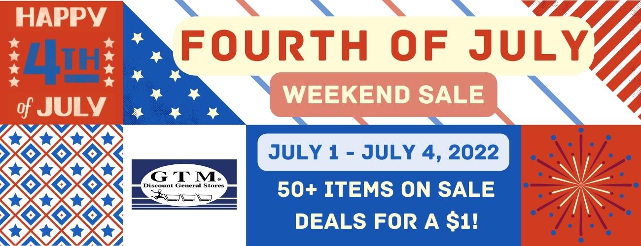 4TH OF JULY SEW EXCEL GTM Discount General Stores