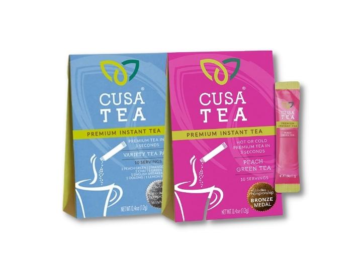 Cusa Tea Premium Instant Tea - Assorted Flavors 10 servings