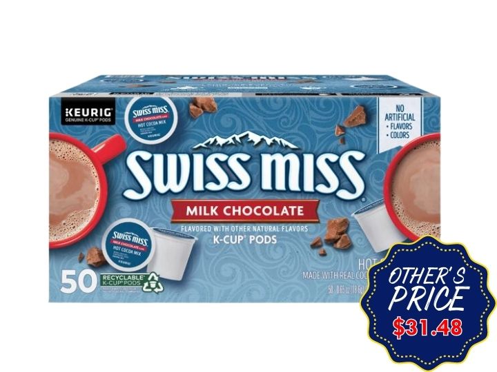 Swiss Miss Milk Chocolate K-Cup Pods 50 ct