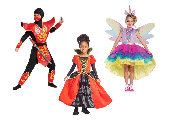 MM Brand Ninja, Vampire or Unicorn Costume for Children