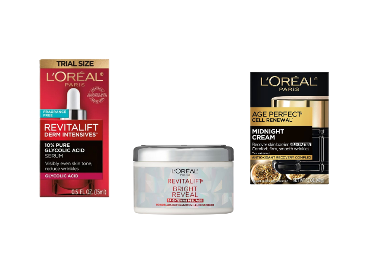L'Oréal Facial Care Moisturizers, Serums, Creams & Pads