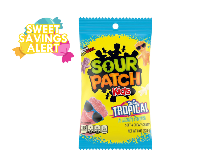 Sour Patch Kids Tropical Soft & Chewy Candy 8 oz